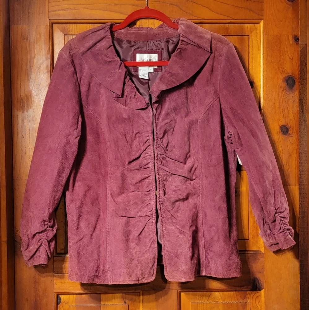 Live a Little XL New Leather jacket, Adorable!!